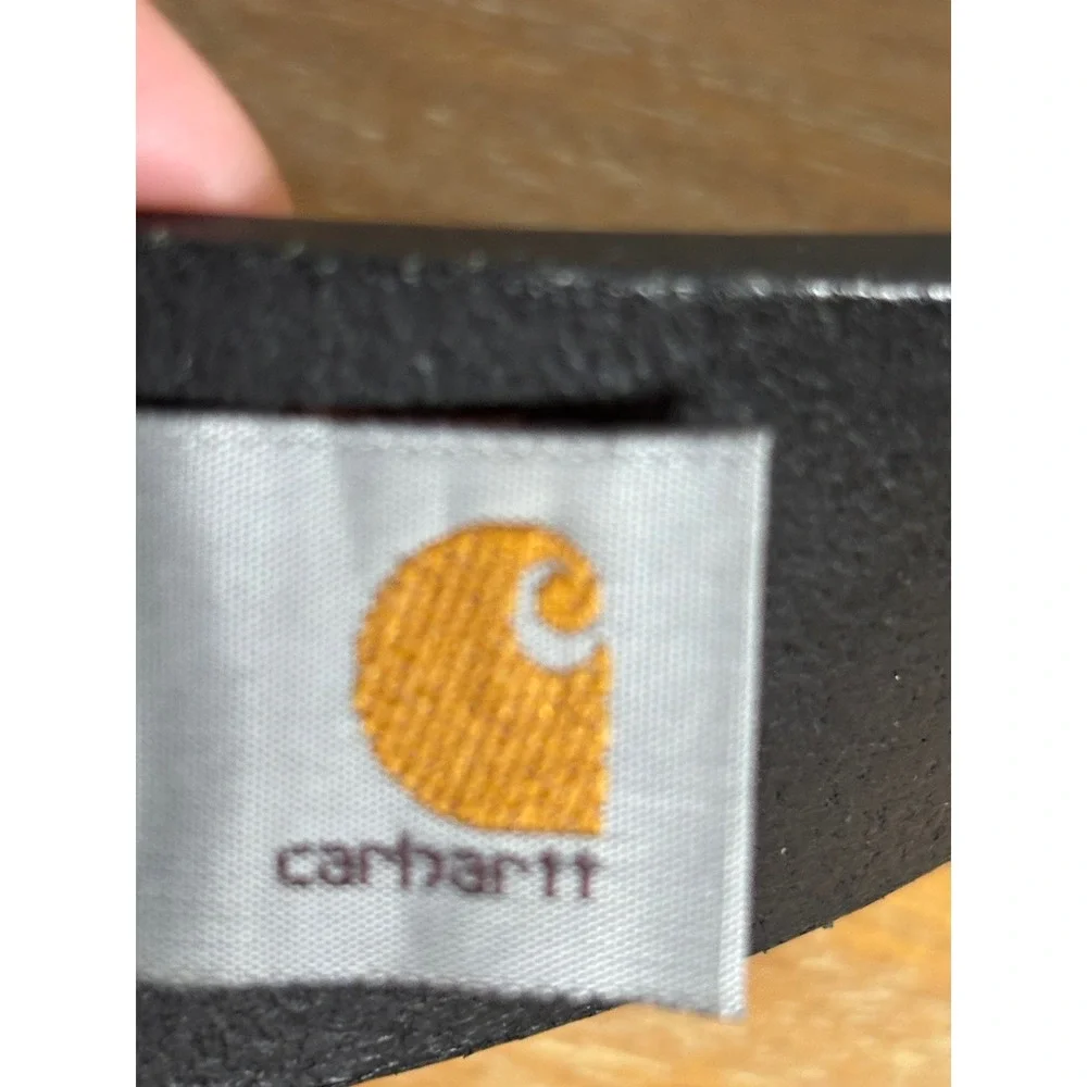Carhartt Mens Journeyman Full Grain Leather Belt Black Size 38 WB5509-M